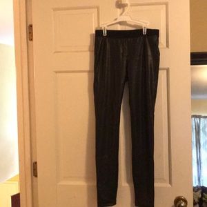 David Lerner classic vegan leather Barlow leggings